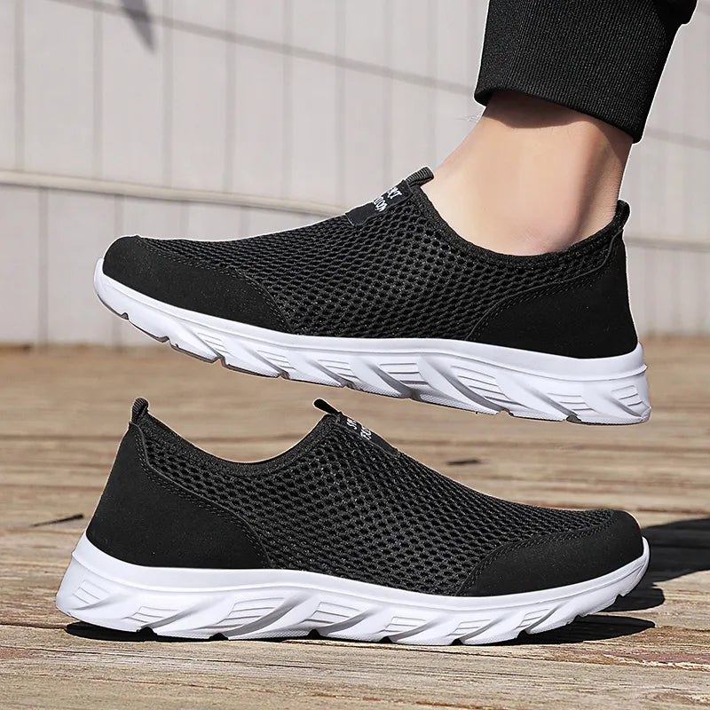 Men Shoes Summer Breathable Soft Lightweight Walking Casual