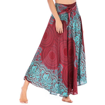 Ethnic Style Fashion Skirts Clothes Bohemian Boho Flowers