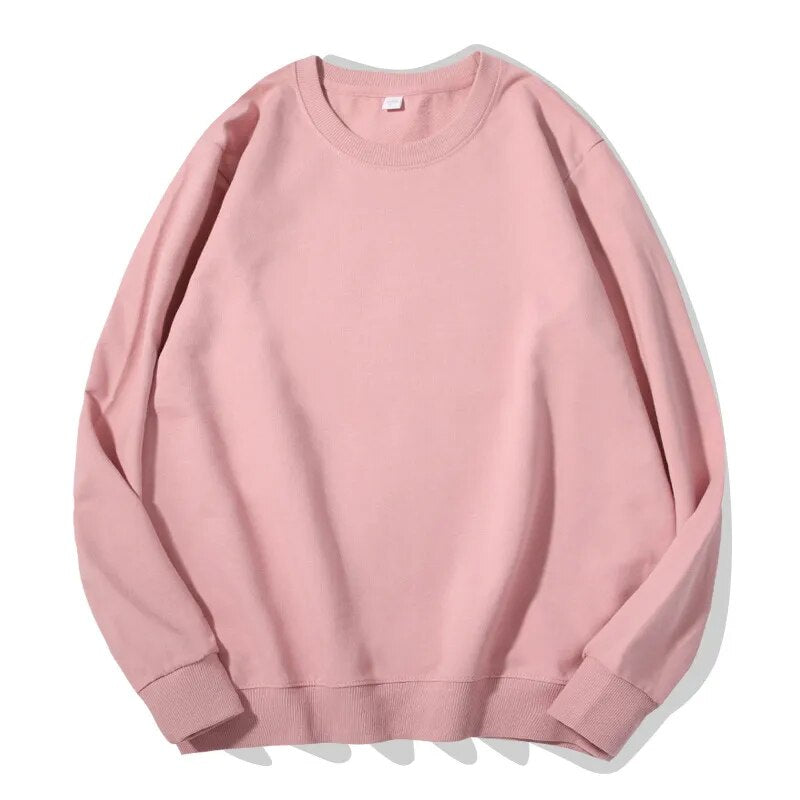 Sweatshirt O-neck Solid Harajuku Pullovers Multicolor Casual