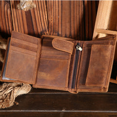 Men Genuine Leather Wallet Card Coin Pocket Minimalist Wallet