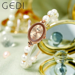 Bracelet Watch Pearl Fashion Quartz Wristwatches