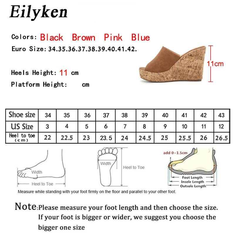 Summer Roman Women's Slippers Wedges Platform High Heels Sandals