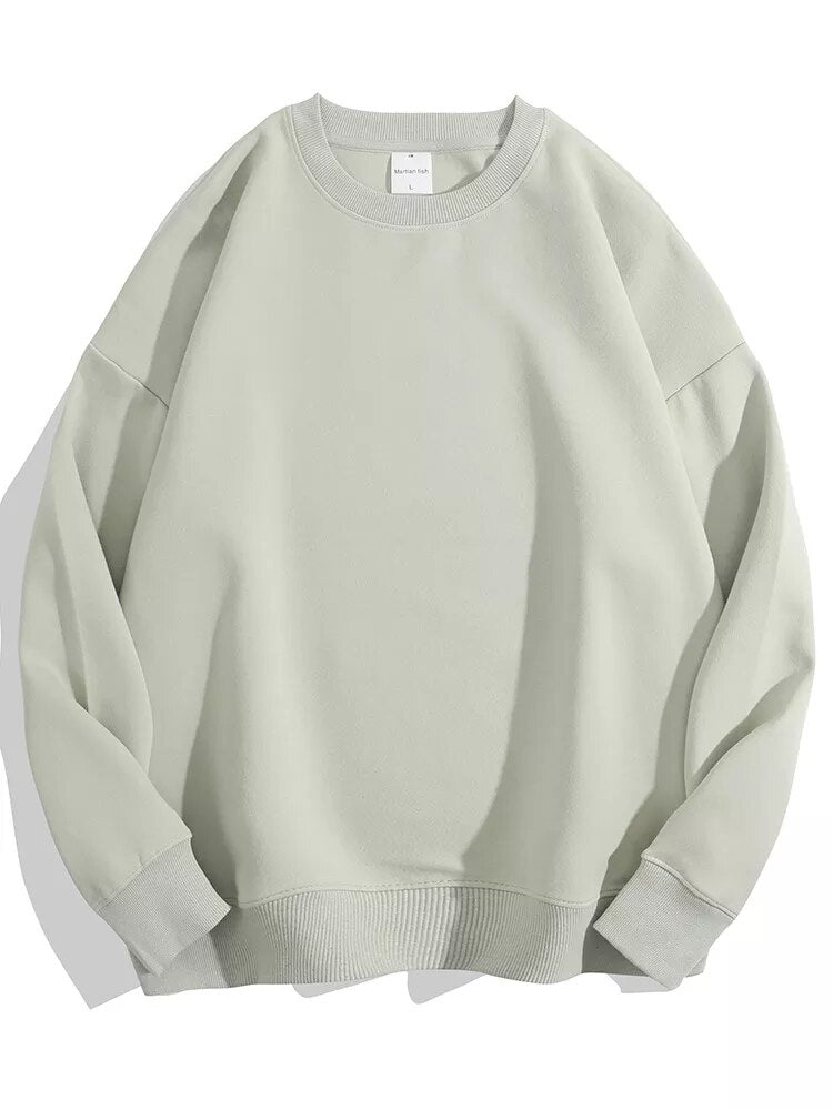 Pullover Sweatshirts Oversize O Neck Loose Long Sleeve Top