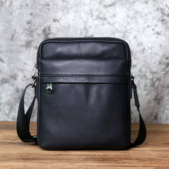 Leather Men's Shoulder Bag Casual Vertical Messenger