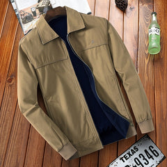 Outwear Windbreaker Both-Side Coats Fashion Slim Fit Clothing