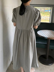 Dress Shirt Dress Long Vintage Maxi Party Oversize Beach