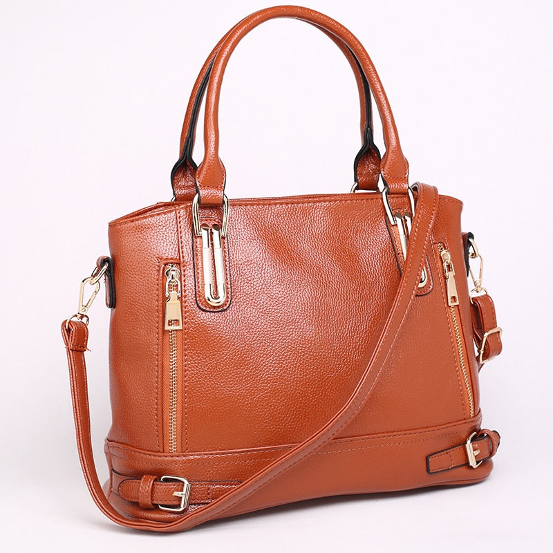 Genuine Leather Women Handbags Fashion Design