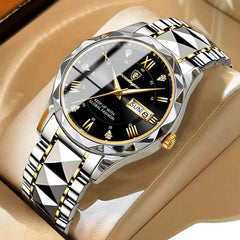 Wristwatch Waterproof Stainless Steel Quartz