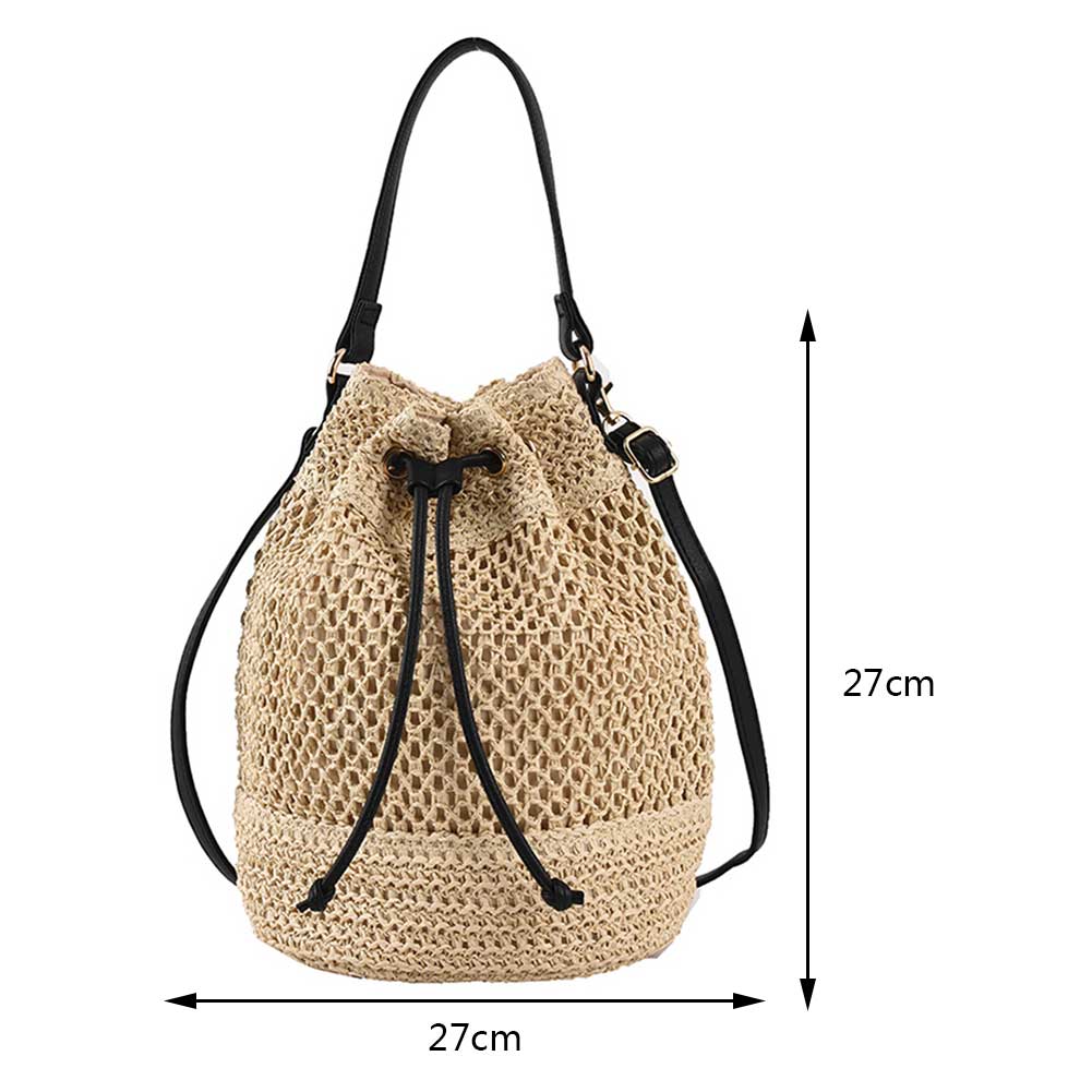 Summer Straw Bags for Shoulder Bags Rattan Woven