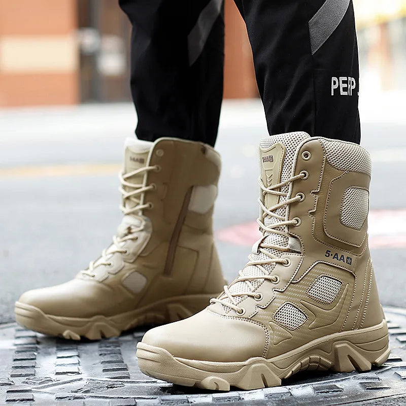 Men Boots Casual Shoes Motorcycle Ankle