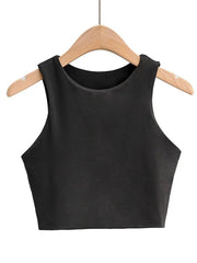 Summer Fashion Slim O-neck Sleeveless Tank Tops