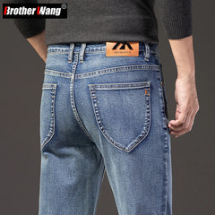 Men's Slim Fit Straight Leg Jeans Fashion Ankle Business Casua