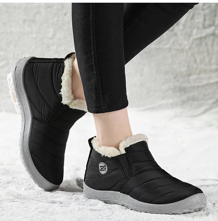 Snow Boots Fashion Unisex Shoes Slip On Platform Shoes