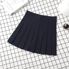 Summer Clothes High Waist Korean Style Mini Pleated Skirt