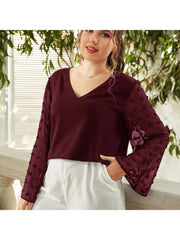 Plus-size top shirt plus size women clothing