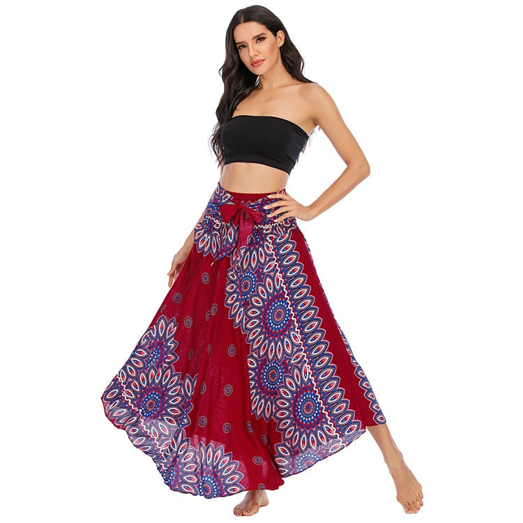 Ethnic Style Fashion Skirts Clothes Bohemian Boho Flowers