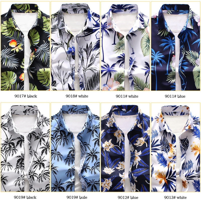 Hawaiian Fashion Casual Printing Short Sleeve Flower Shirt