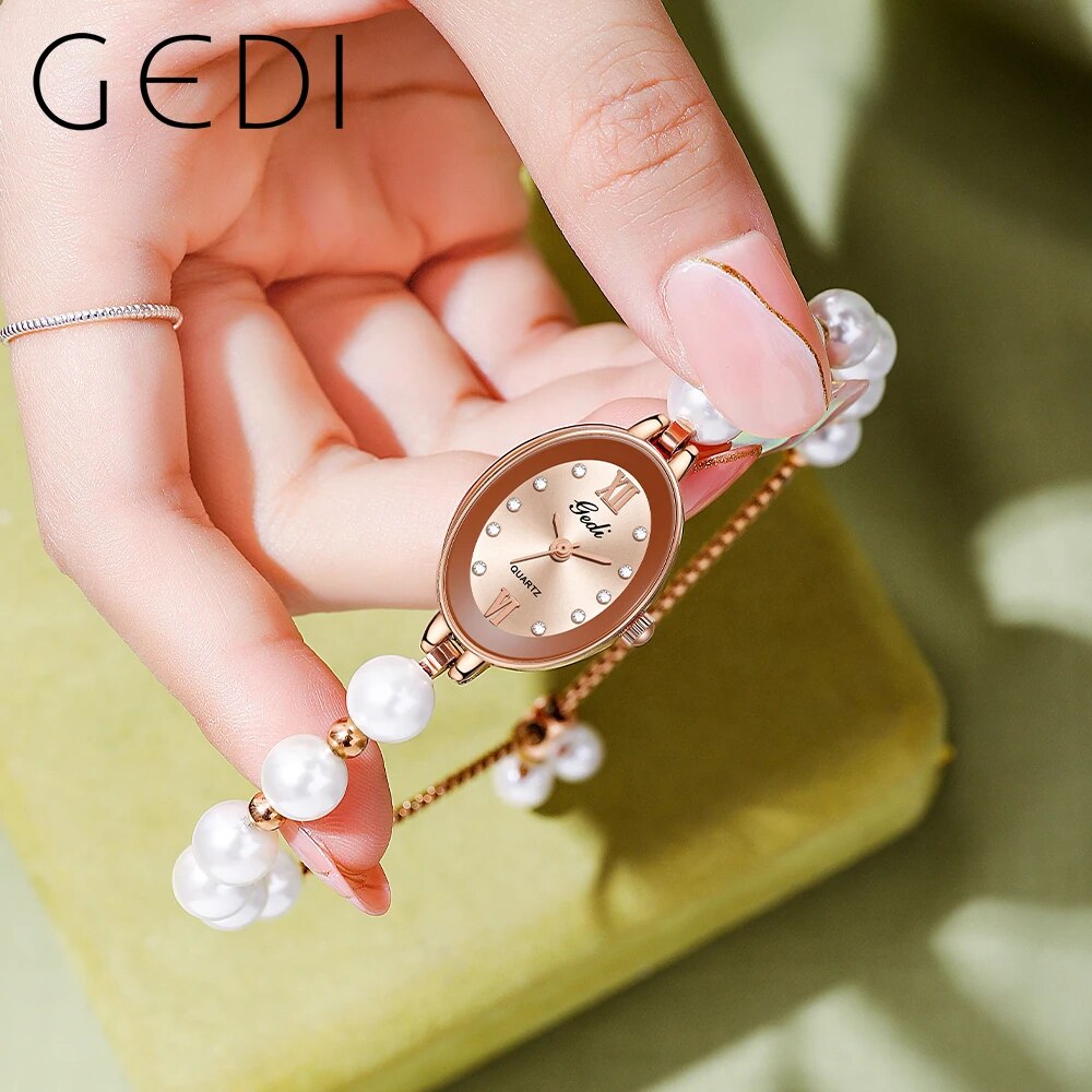 Bracelet Watch Pearl Fashion Quartz Wristwatches