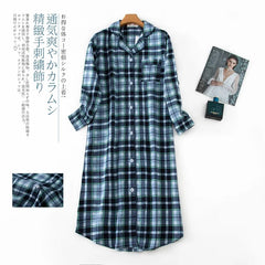 Nightgowns for Women Cotton Flannel Long Sleep Shirt