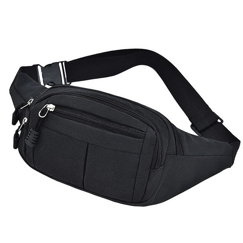 Fashion Men Waist Bag Casual Fanny Pack Canvas Outdoor