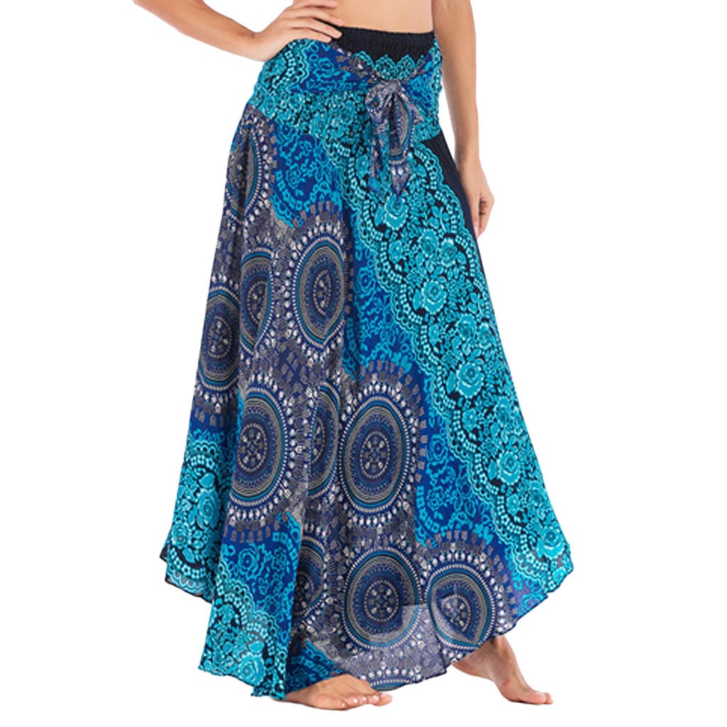 Ethnic Style Fashion Skirts Clothes Bohemian Boho Flowers