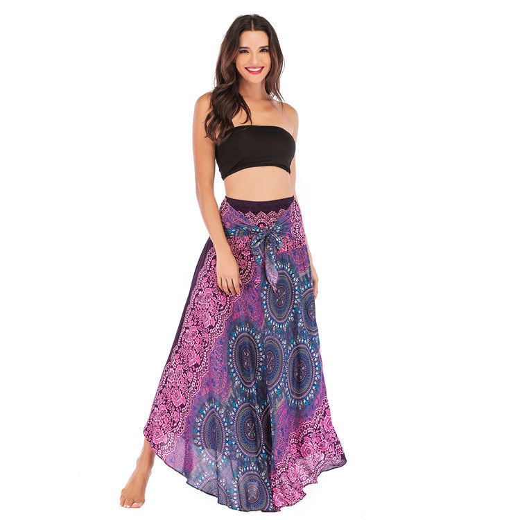 Ethnic Style Fashion Skirts Clothes Bohemian Boho Flowers