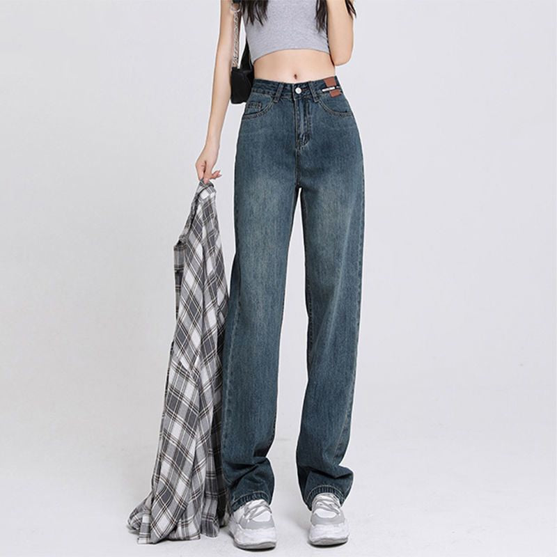 Fashion Jeans Woman Wide Pants Cowboy Pants