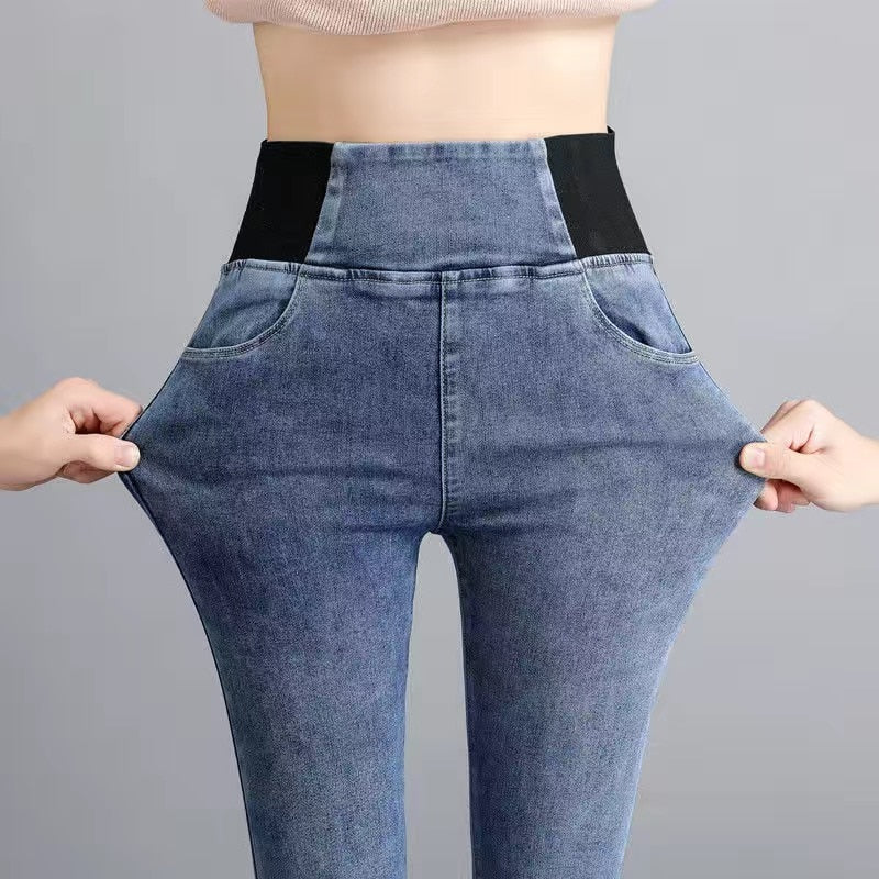 Jeans Oversize Slim Denim Pants  High Waist Skinny Jean Vintage