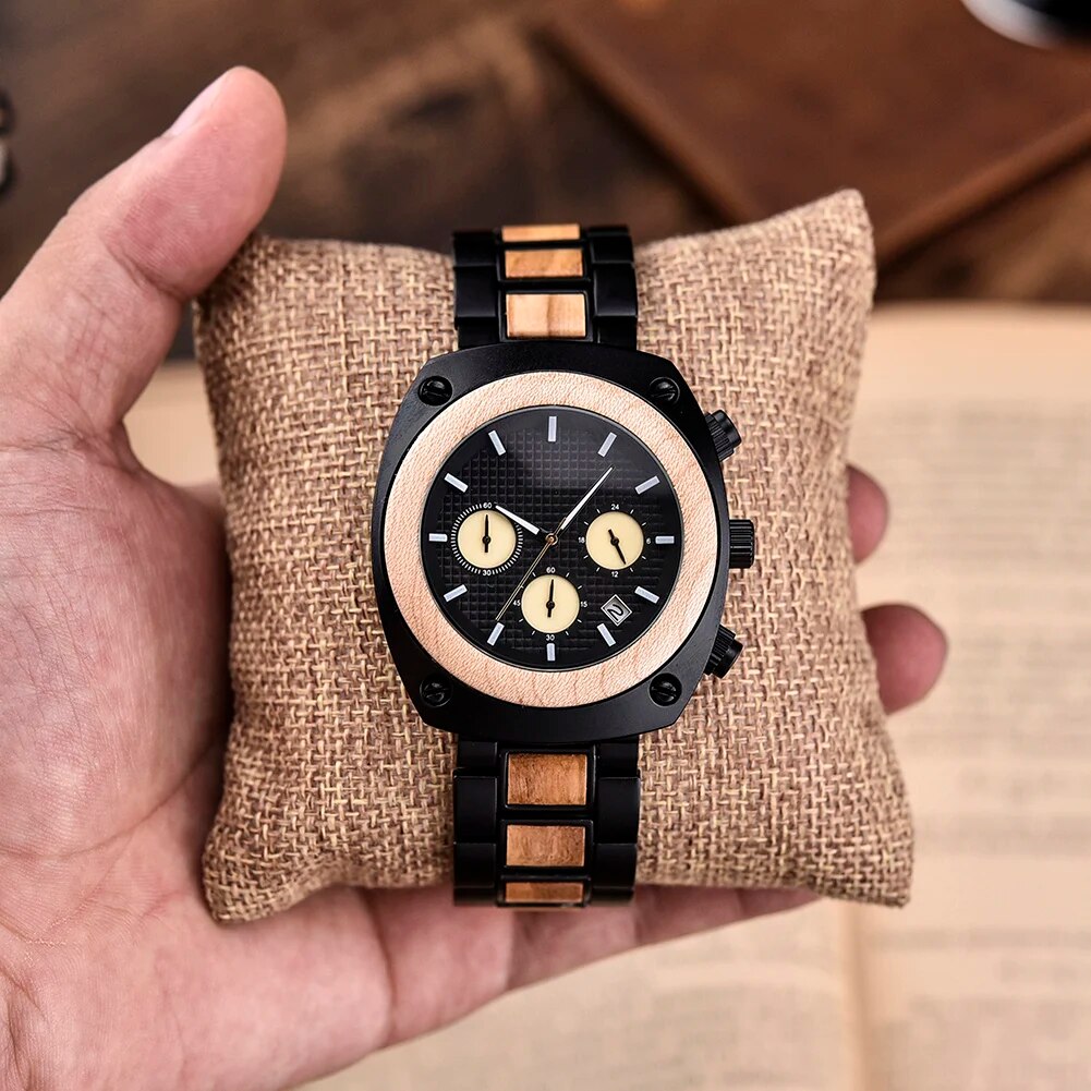 Wood Watch for Women Causal Quartz Fashion