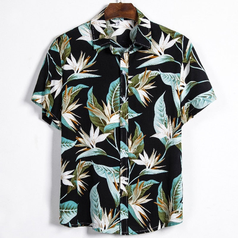 Men's Summer Hawaiian Printed Oversized Floral Shirt