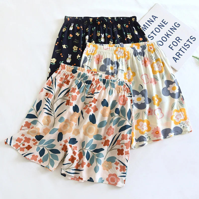 Short Printed Pajama Shorts for Sleepwear