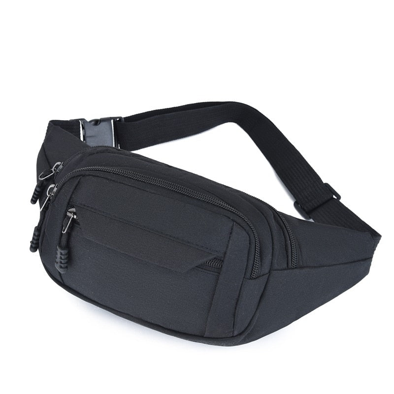 Fashion Men Waist Bag Casual Fanny Pack Canvas Outdoor