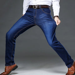 Classic Men's Large Size Jeans Fashion Business Casual