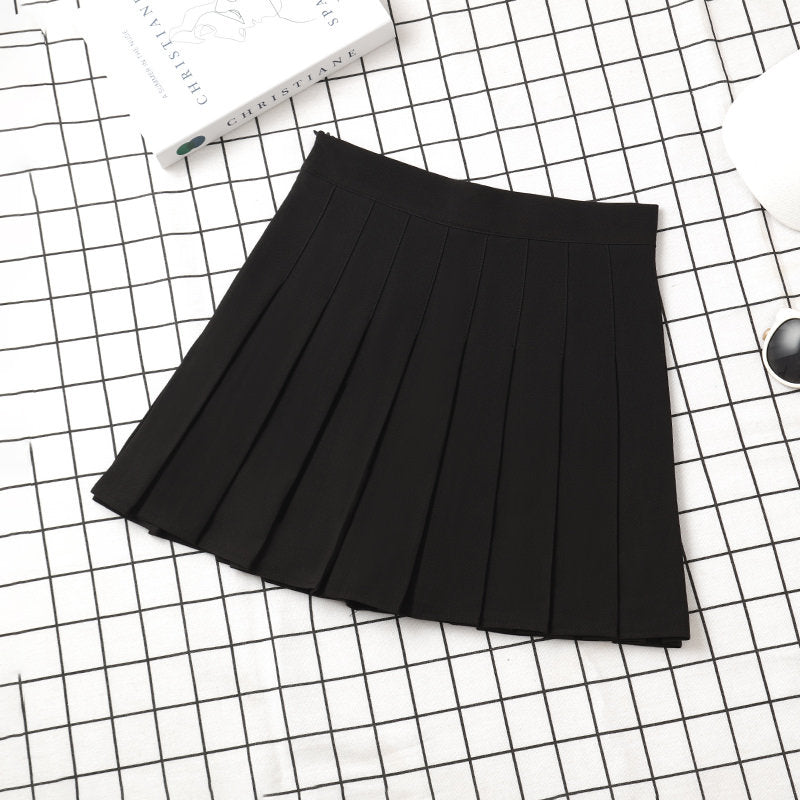 Summer Clothes High Waist Korean Style Mini Pleated Skirt