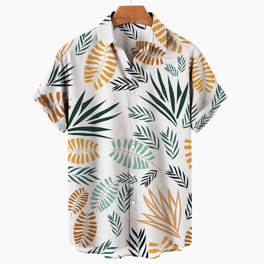 Men's Summer Hawaiian Printed Oversized Floral Shirt