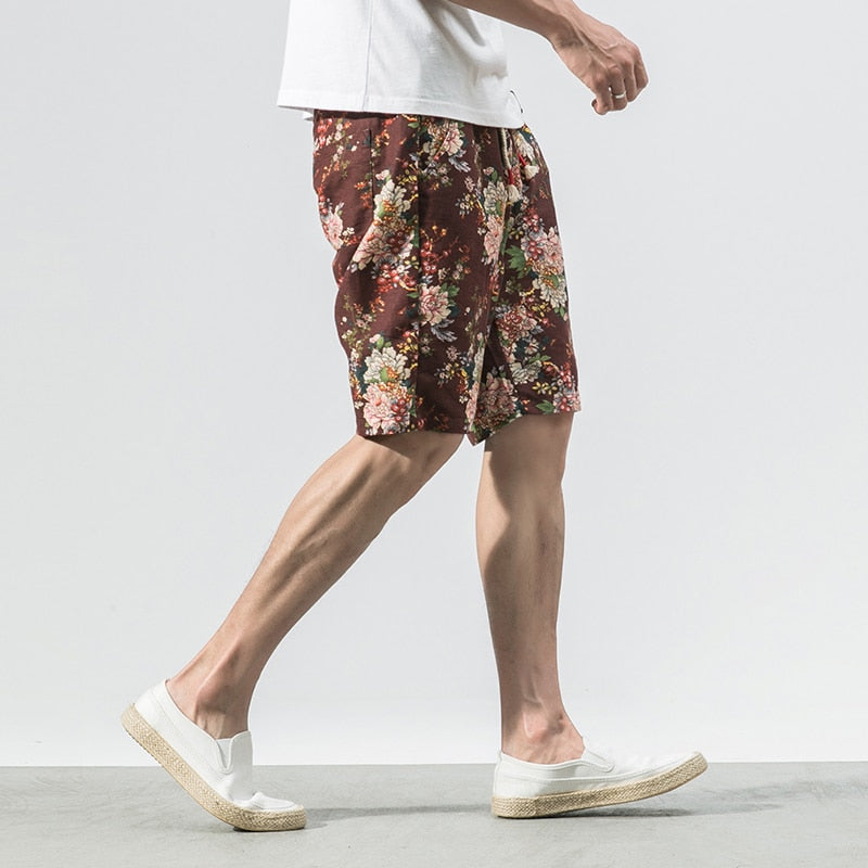 Trend Fashion Hawaiian Style Men's Pattern Casual Shorts