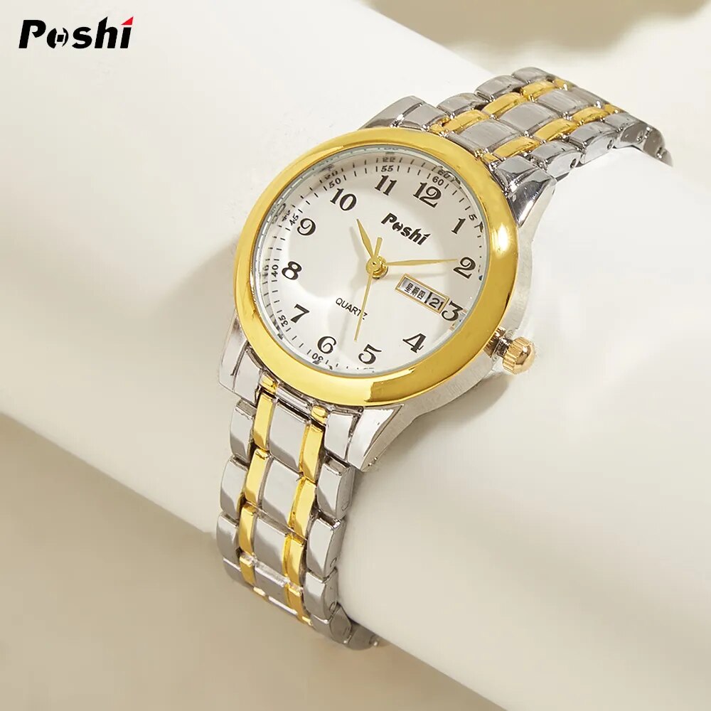 Quartz Watch for Women Fashion Ladies Bracelet Stainless Steel Strap