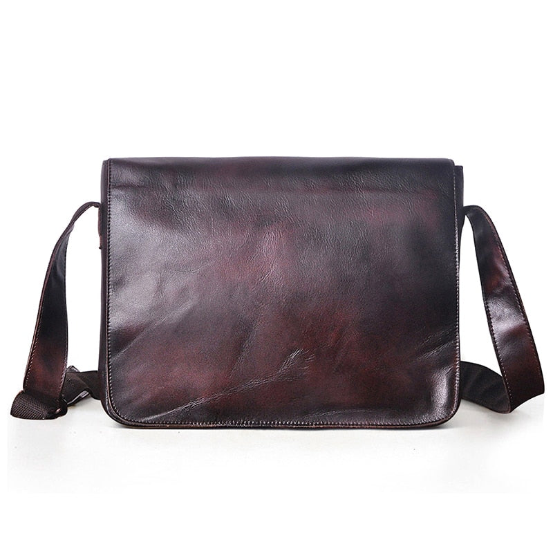 Fashion Real Leather Male Casual Messenger bag