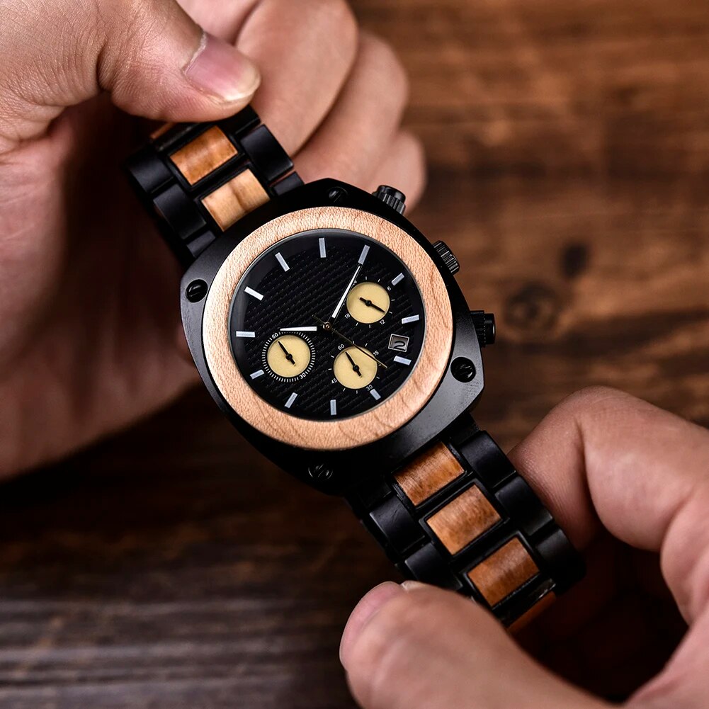 Wood Watch for Women Causal Quartz Fashion