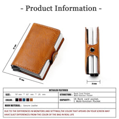 Men Wallet Card Holder Leather Card Holder