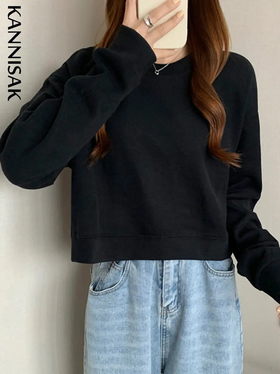 Women Sweatshirt Fashion Loose Pullovers Long Sleeve Casual