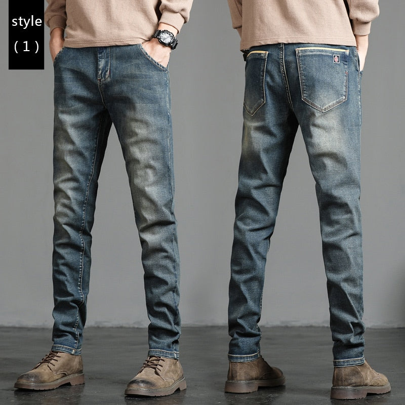 Men's Stretch Skinny Jeans Fashion Casual Denim Slim Fit