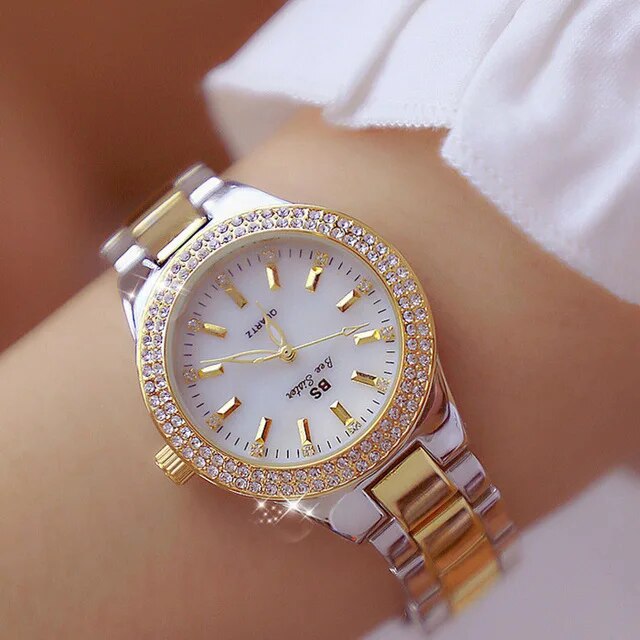 Women Diamond Gold Ladies Wrist Watches