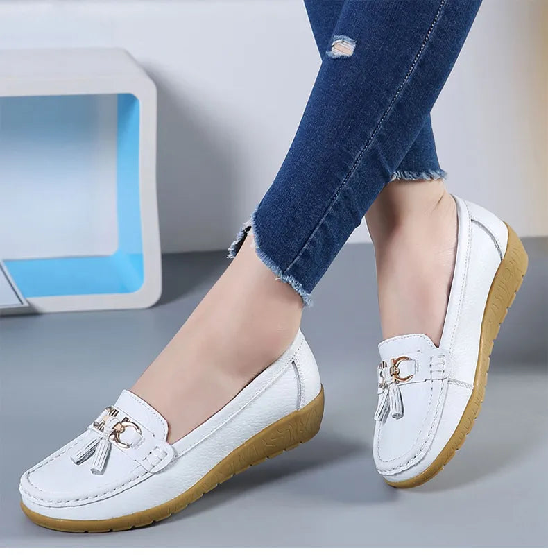 Women Shoes Slip On Loafers Moccasins Casual