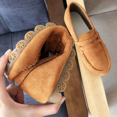 Moccasins Flat Heels Round Toe Slip-on Flats Shoes Loafers