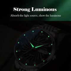 Mens Watches Luminous Waterproof Stainless Steel