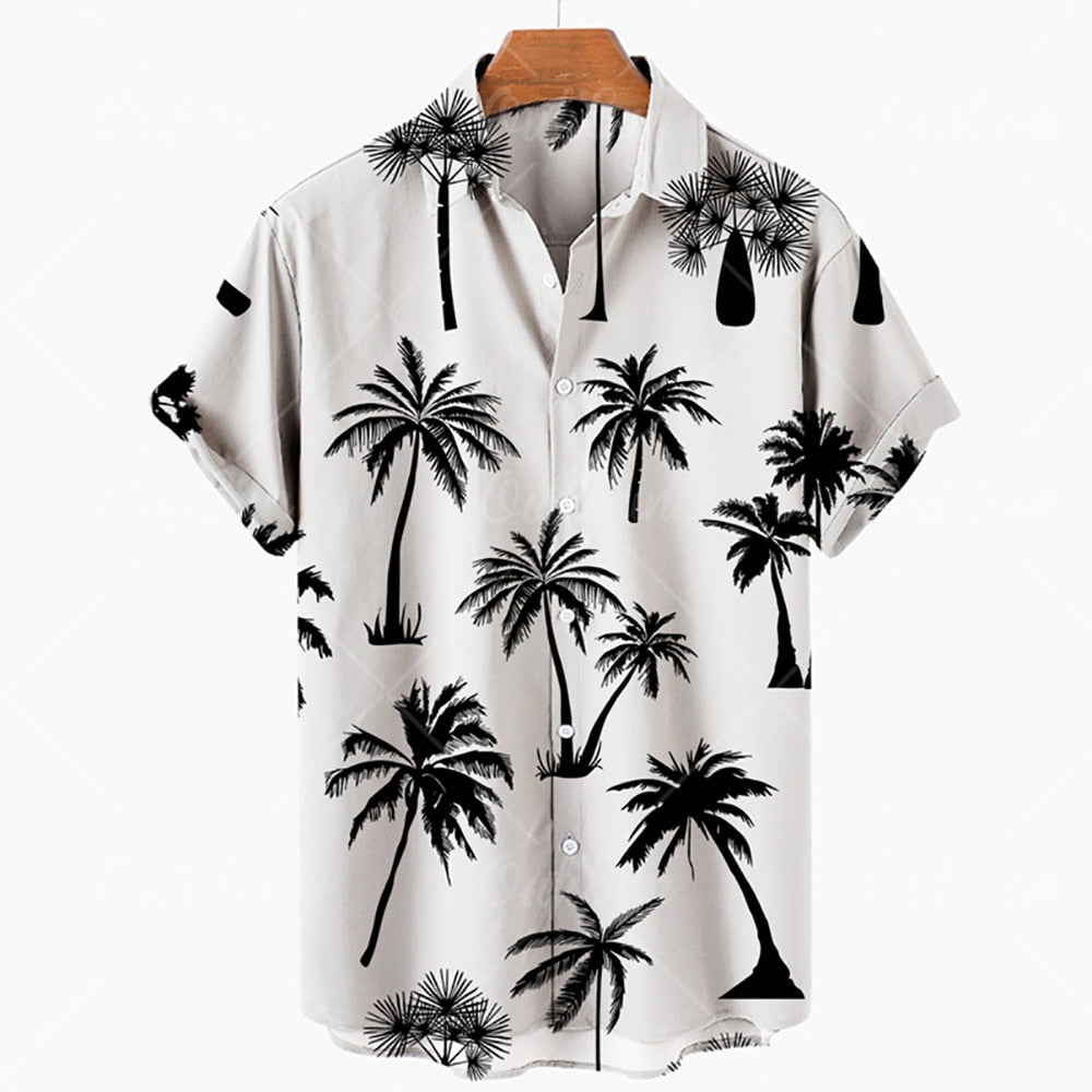 Men's Summer Hawaiian Printed Oversized Floral Shirt