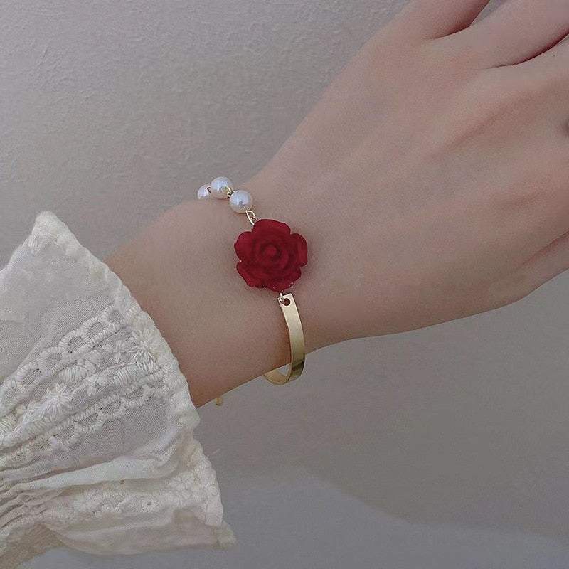 Light Tulip Flower Bracelet Adjustable Charm Bracelet Trendy Jewelry