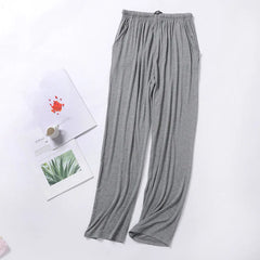 Sleeping Pants Solid Sleep Trousers Mens Pajamas Bottoms