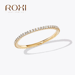 Bubble Rings For Women Round Cut Eternity Full Band